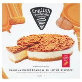 English Cheesecake Company Vanilla Cheesecake with Lotus Biscoff 1.800kg - Honesty Sales
